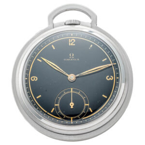 Rare Swiss stainless steel Art Deco pocket watch Circa 1933