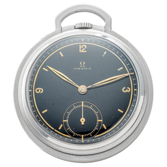 Rare Swiss stainless steel Art Deco pocket watch Circa 1933