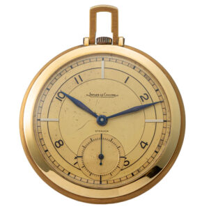 Swiss 18 carat gold open faced lever pocket watch Circa 1940