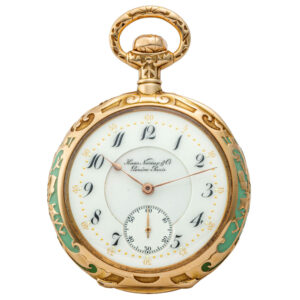 Charming Swiss gold Art Nouveau pocket watch Circa 1900