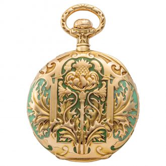 Charming Swiss gold Art Nouveau pocket watch Circa 1900