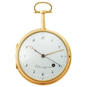 Swiss gold chronograph with special escapement Circa 1795
