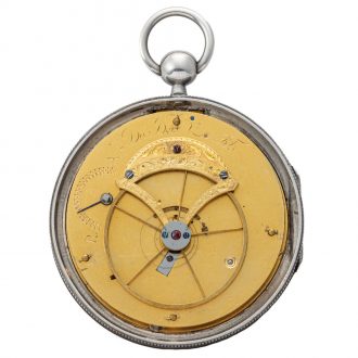 Swiss silver watch made for the Chinese market Circa 1800