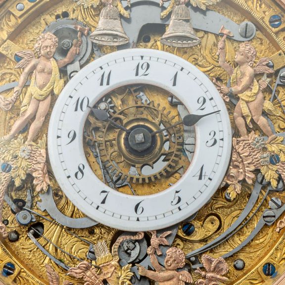 Swiss 18K gold half skeletonized quarter repeater Circa 1820 Swiss 18K gold half skeletonized quarter repeater Circa 1820