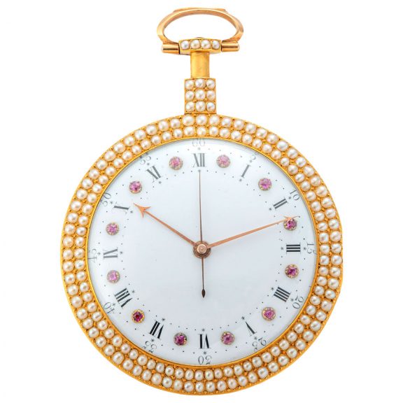 English gold enamelled watch made for Chinese market Circa 1795