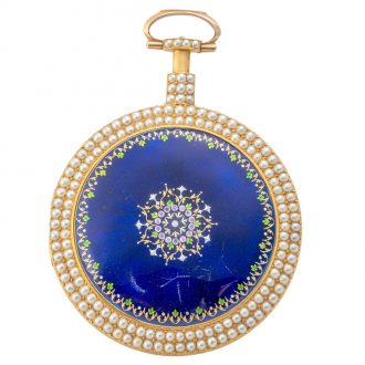 English gold enamelled watch made for Chinese market Circa 1795