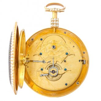 English gold enamelled watch made for Chinese market Circa 1795