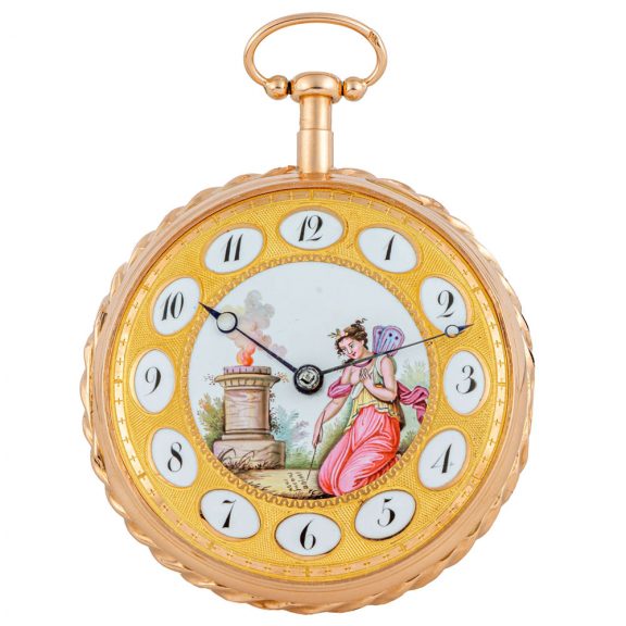 French 18K gold quarter repeating pocket watch Circa 1815