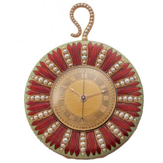 Magnificent Swiss gold Chinese lotus watch Circa 1820