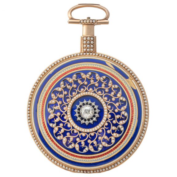 English gold decorative duplex pocket watch Circa 1805
