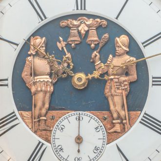 Swiss gold quarter repeating automaton watch Circa 1890
