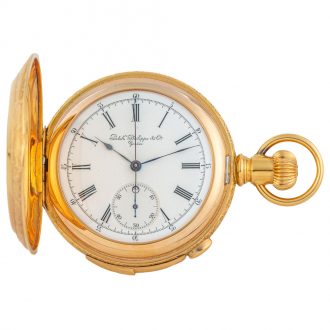 Swiss 14K gold minute repeating chronograph Circa 1883