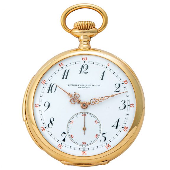 Swiss pink gold minute repeating pocket watch Circa 1905