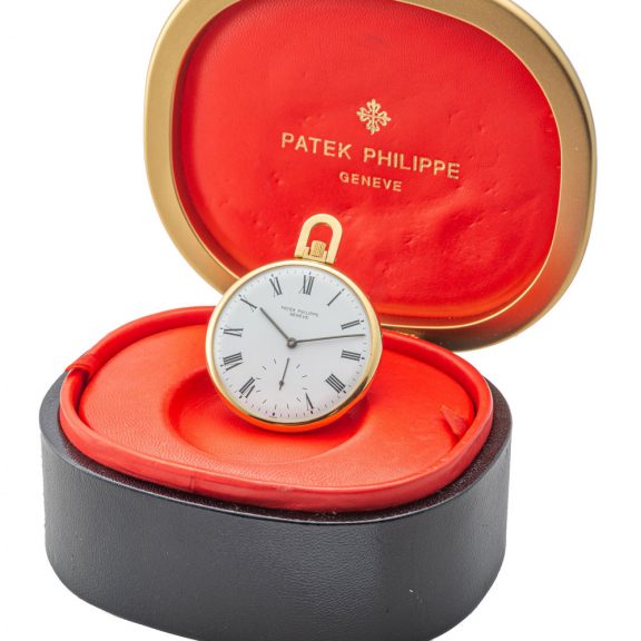 Swiss yellow gold open faced lever pocket watch Circa 1980 Swiss yellow gold open faced lever pocket watch Circa 1980