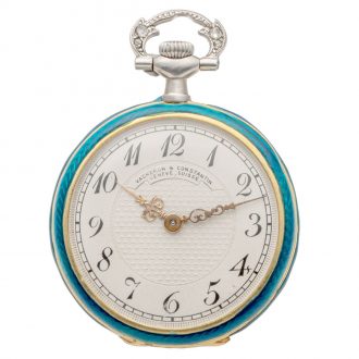 Elegant Swiss gold Belle Époque pendant watch Circa 1910