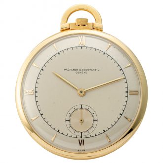 Swiss gold open faced keyless dress watch Circa 1940
