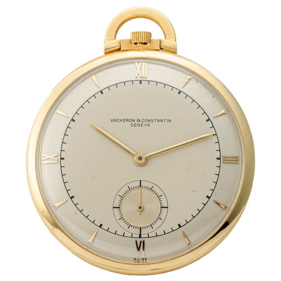 Swiss gold open faced keyless dress watch Circa 1940