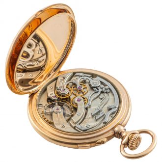 American gold split second chronograph Circa 1895