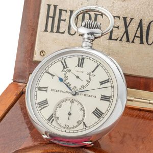 Swiss silver deck chronometer with power reserve Circa 1902