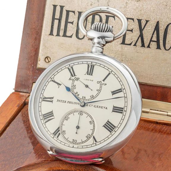Swiss silver deck chronometer with power reserve Circa 1902