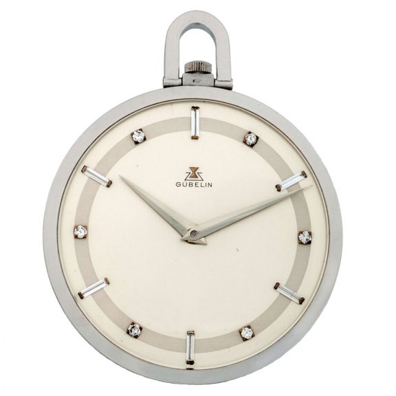 Fine Swiss platinum diamond set pocket watch Circa 1930