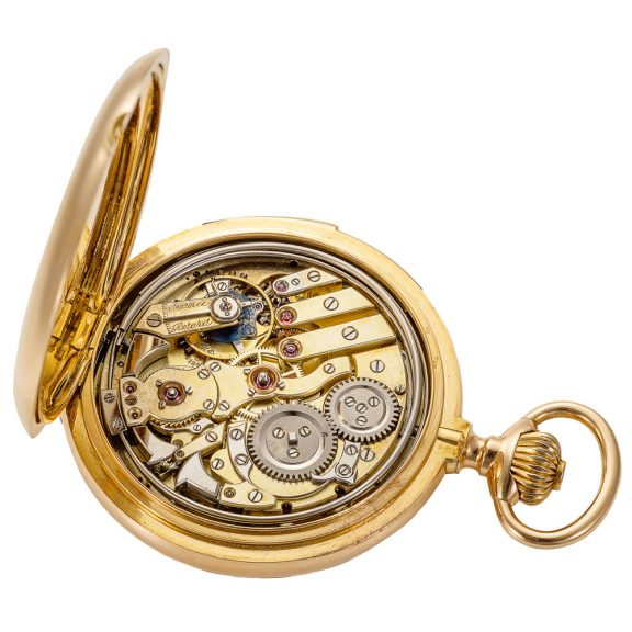 Swiss 18K gold minute repeating carillon pocket watch Circa 1900 Swiss 18K gold minute repeating carillon pocket watch Circa 1900
