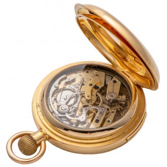 Swiss 18K gold repeater with six horological complications Circa 1895