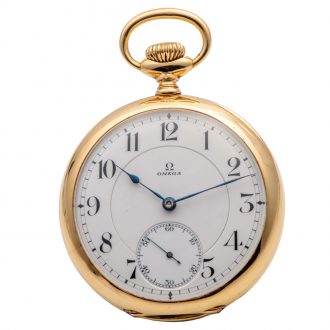 Rare Swiss gold Omega observatory chronometer Circa 1900
