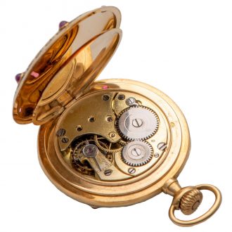 Charming Swiss gold open faced pendant watch Circa 1905