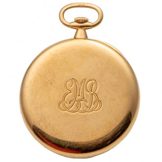 Swiss gold pocket watch with extra quality movement Circa 1915