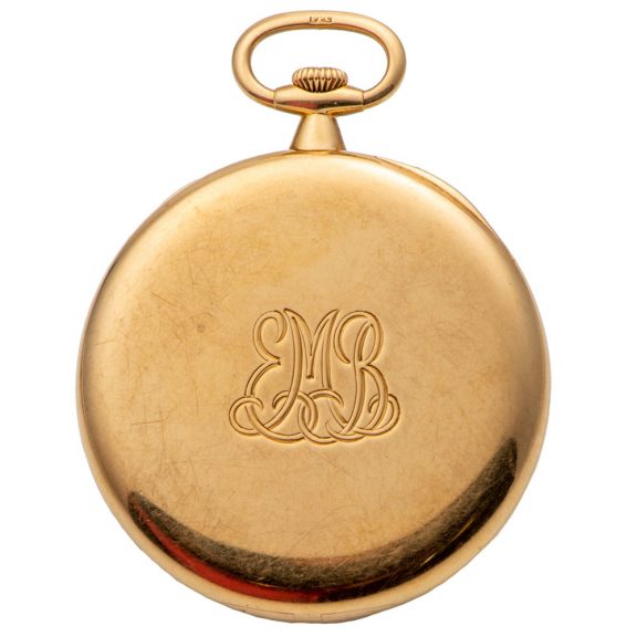 Swiss gold pocket watch with extra quality movement Circa 1915 Swiss gold pocket watch with extra quality movement Circa 1915