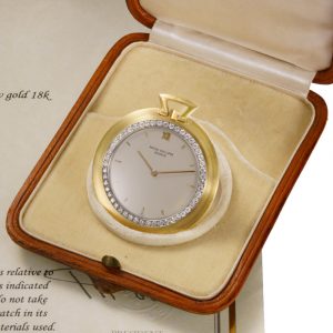 Swiss 18k gold and diamonds lady's watch Circa 1966