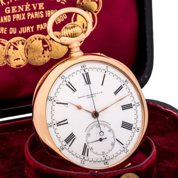 Swiss gold Chronometro Gondolo pocket watch Circa 1917
