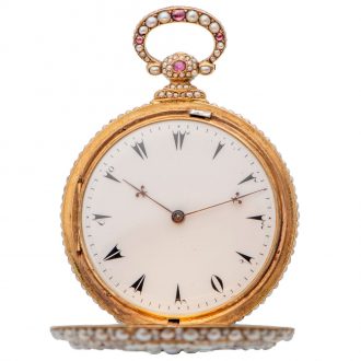 Swiss gold pocket watch made for the Turkish market Circa 1840