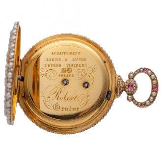 Swiss gold pocket watch made for the Turkish market Circa 1840