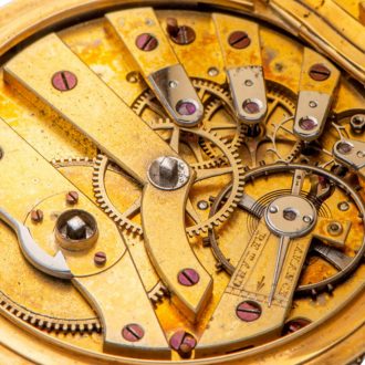 Swiss gold pocket watch made for the Turkish market Circa 1840