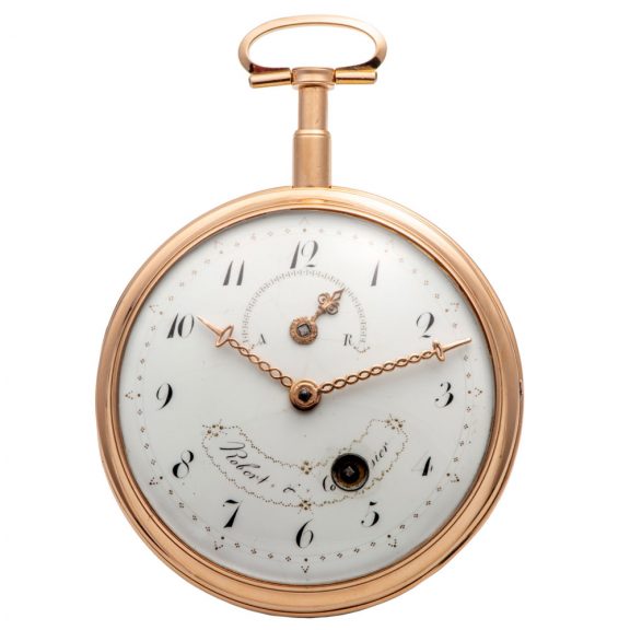 Unique Swiss 18K gold watch with automaton movement Circa 1810 Unique Swiss 18K gold watch with automaton movement Circa 1810