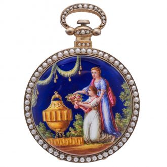 Swiss gilt silver watch made for the Chinese market Circa 1880