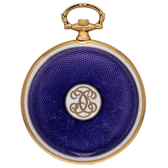 French gold Art Deco keyless dress watch Circa 1915