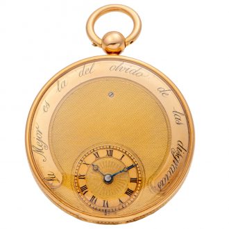 French gold and enamel key wind pocket watch Circa 1805