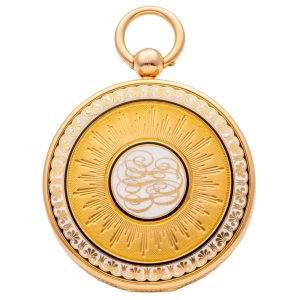 French gold and enamel key wind pocket watch Circa 1805