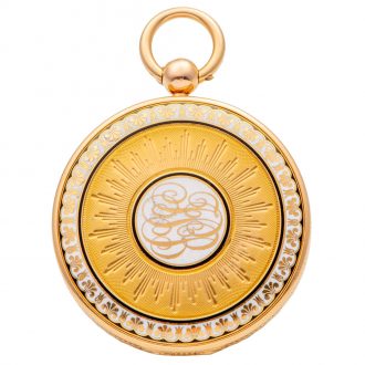 French gold and enamel key wind pocket watch Circa 1805
