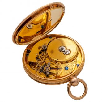 French gold and enamel key wind pocket watch Circa 1805