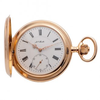 Swiss 14K yellow gold hunting cased pocket watch Circa 1905