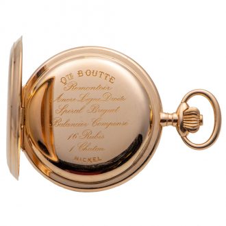 Swiss 14K yellow gold hunting cased pocket watch Circa 1905