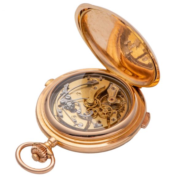 Swiss gold complicated watch for the Italian market Circa 1905 Swiss gold complicated watch for the Italian market Circa 1905