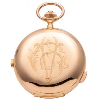 Swiss gold complicated watch for the Italian market Circa 1905