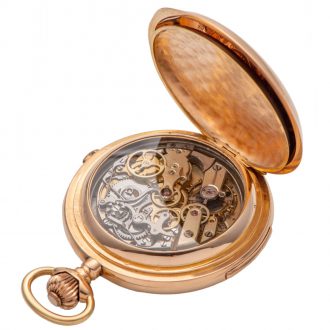 Swiss gold lever with six horological complications Circa 1895