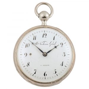 Fine Swiss silver quarter repeating pocket watch Circa 1810