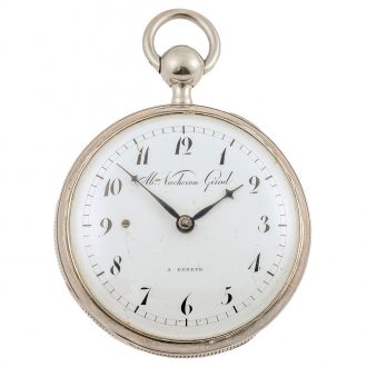 Fine Swiss silver quarter repeating pocket watch Circa 1810